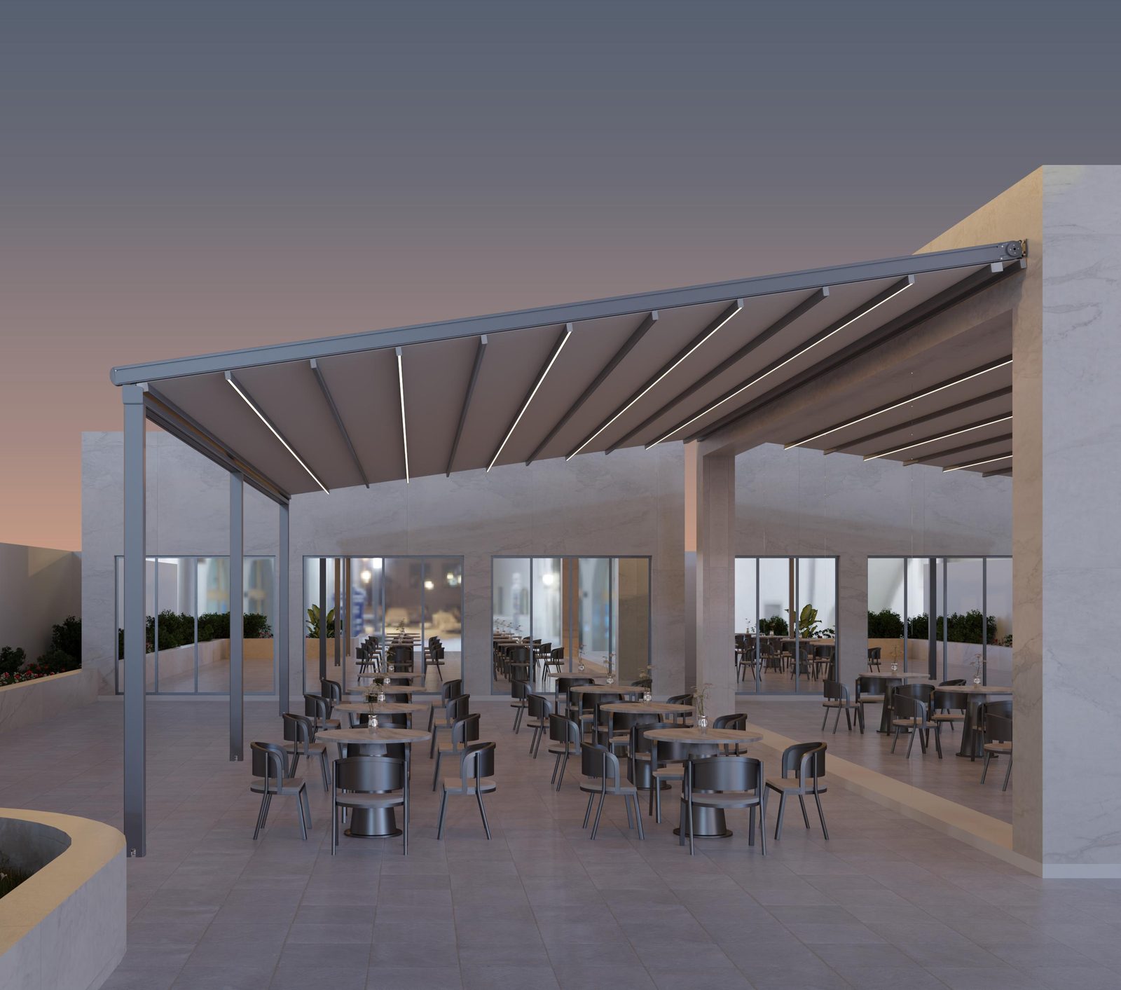 PVC Pergola Roof - view 2